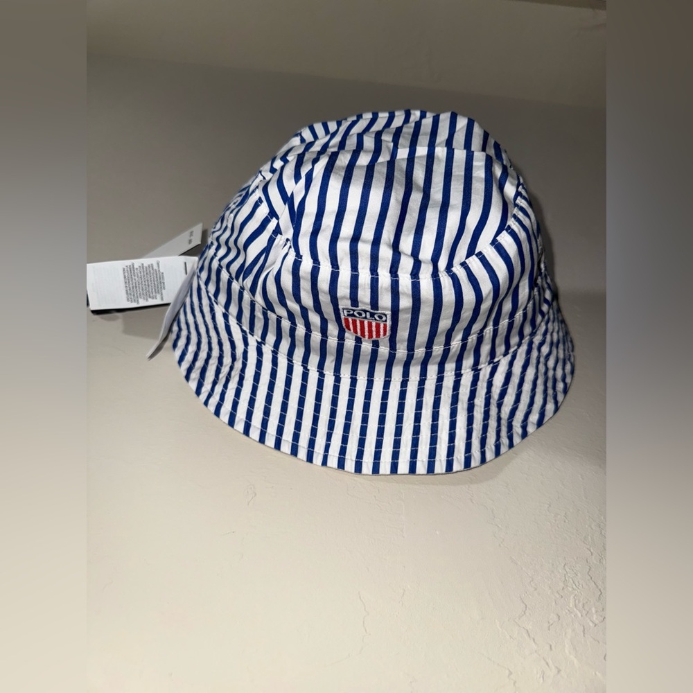 Polo by Ralph Lauren Blue Striped Bucket Hat